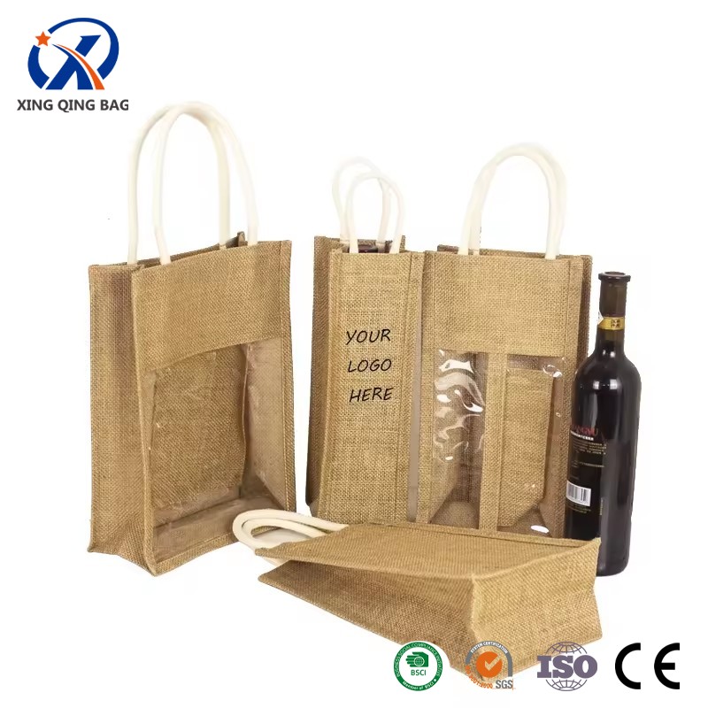 Burlap Bottle Bags